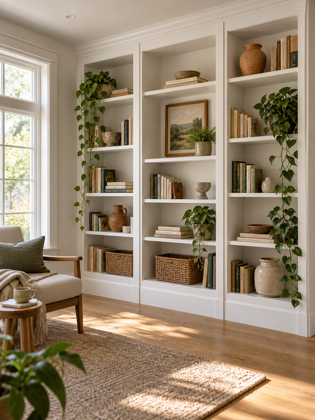 How to Make IKEA BILLY Bookcases Look Built-In