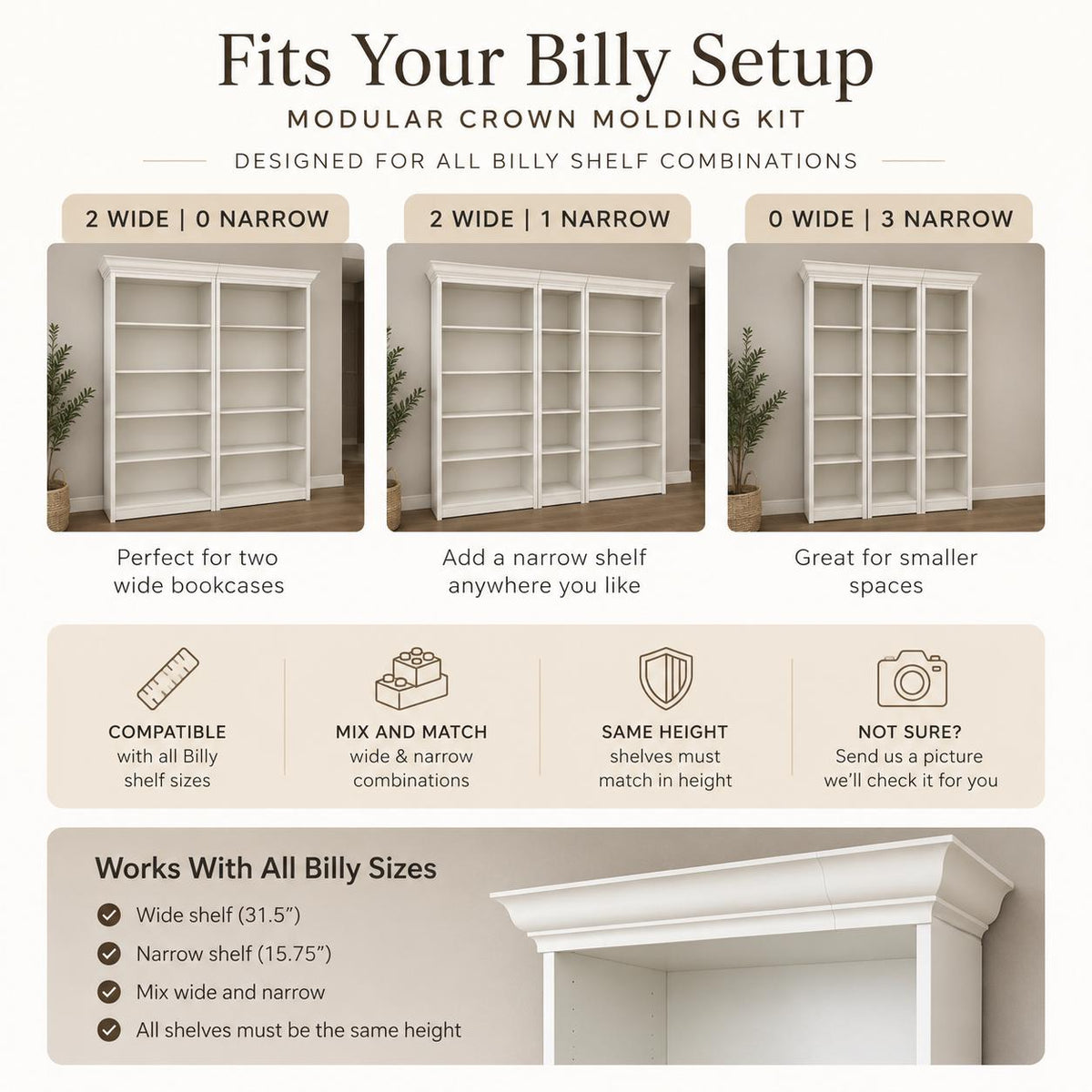 BILLY Crown Molding Kit — product detail 10