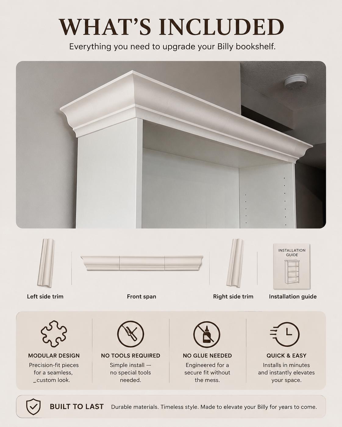 BILLY Crown Molding Kit — product detail 13